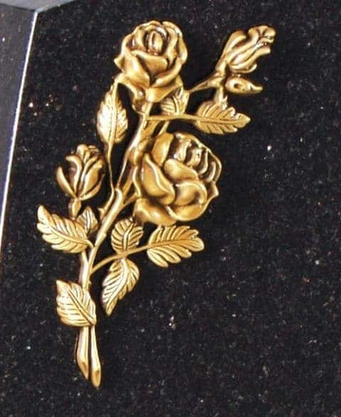 Bronze rose Ornament 1984