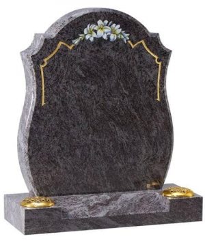 EC8 Bahama Blue Memorial with Lily Ornament