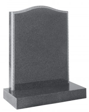 Ogee headstone with Rope Moulded edges