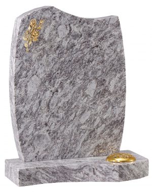 Half Ogee with Bronze rose headstone